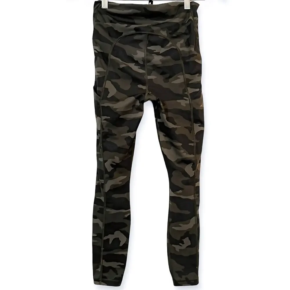 3 FOR $50! 🎁 ATHLETA Ultimate Stash Pocket Camo 7/8 Tight in SuperSonic … - Picture 3 of 6
